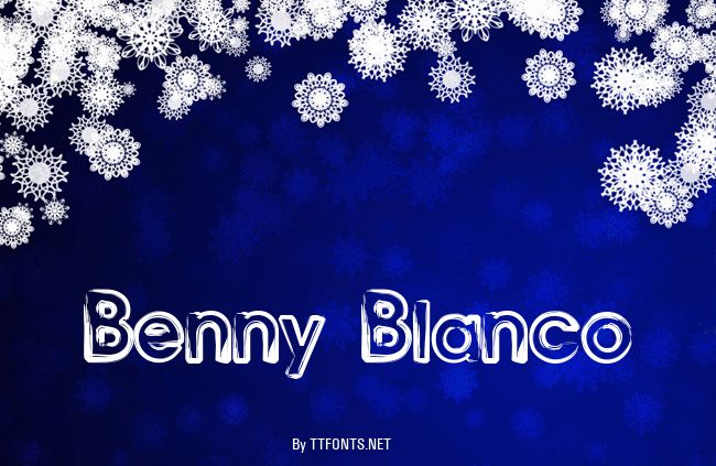 Benny Blanco example
